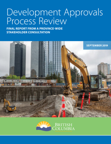 Development Approvals Process Review