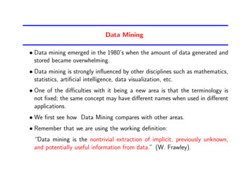 Data Mining - People.sc.fsu.edu