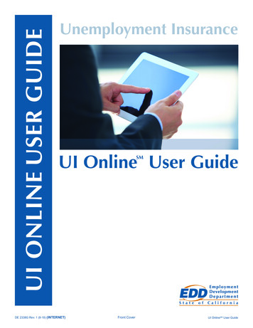 Unemployment Insurance USER GUIDE