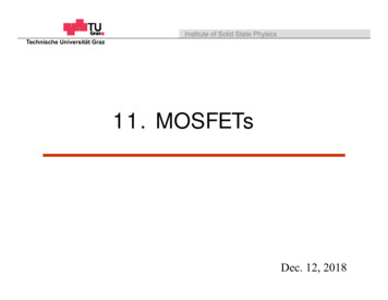 11. MOSFETs - TU Graz