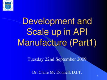 Development And Scale Up In API Manufacture (Part1)