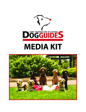 MEDIA KIT - Welcome To Lions Foundation Of Canada Dog Guides