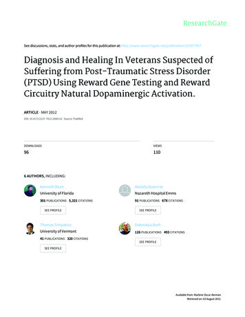 Diagnosis And Healing In Veterans Suspected Of . - Accurate Clinic