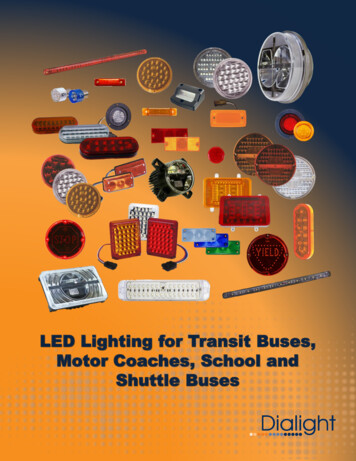 LED Lighting For Transit Buses, Motor Coaches, School And Shuttle Buses