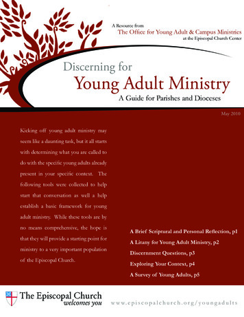 Discerning For Young Adult Ministry - Ecfvp 