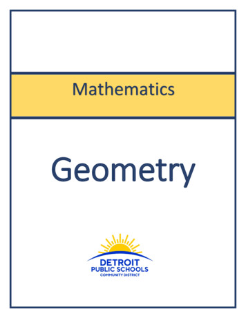 Geometry - Detroit Public Schools