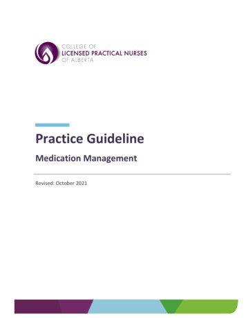 Practice Guideline - College Of Licensed Practical Nurses Of Alberta