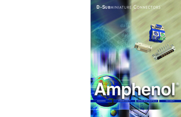 D-SUB CONNECTORS - Amphenol