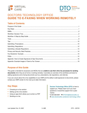 Doctors Technology Office Guide To E-faxing When Working Remotely