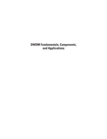 DWDM Fundamentals, Components, And Applications - Acad