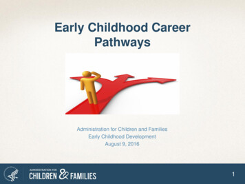 Early Childhood Career Pathways - Welcome To ACF