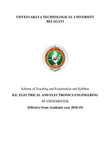 Electrical Electronics Engineering Tentative Syla