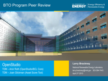 BTO Program Peer Review - Energy