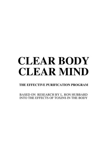 CLEAR BODY CLEAR MIND - D3bg4fkc00gz5m.cloudfront 