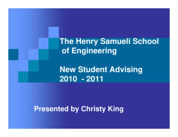 The Henry Samueli School Of Engineering New Student Orientation