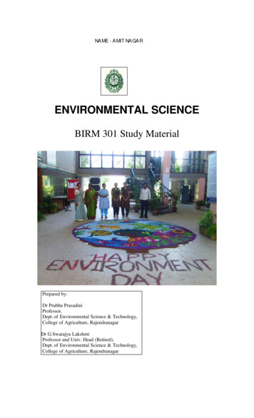 Environmental Science - Rkrajoria