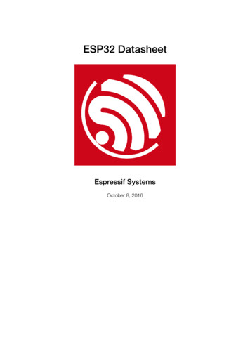 ESP32 Datasheet - SparkFun Electronics
