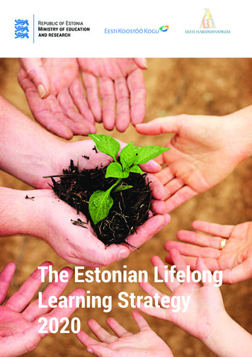 The Estonian Lifelong Learning Strategy 2020 - Hm.ee