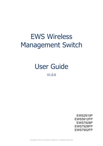 EWS Wireless Management Switch User Guide - EnGenius Tech