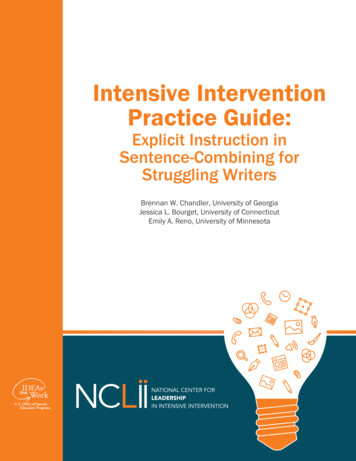 Intensive Intervention Practice Guide