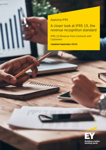 Applying IFRS: A Closer Look At IFRS 15, The Revenue Recognition . - EY