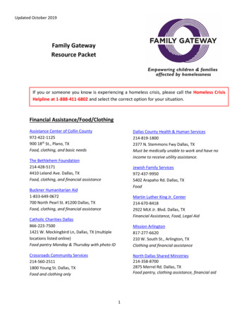 Family Gateway Resource Packet