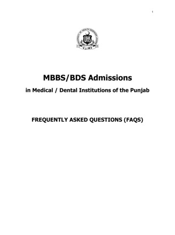 MBBS/BDS Admissions - University Of Health Sciences, Lahore