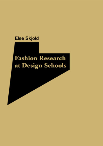 Fashion Research At Design Schools