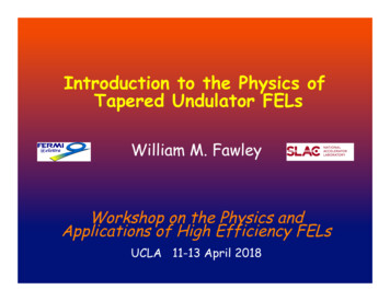 Introduction To The Physics Of Tapered Undulator FELs