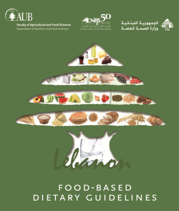 The Lebanese Cedar Food Guide - American University Of Beirut