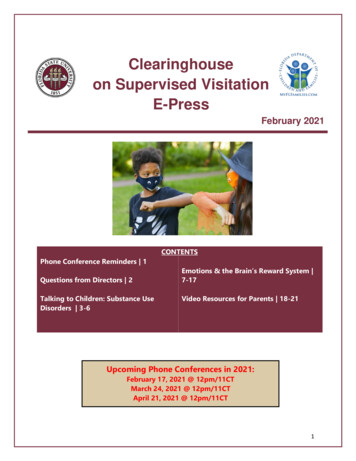 Clearinghouse On Supervised Visitation E-Press