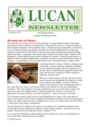 All Eyes Are On Rome - Lucan Newsletter