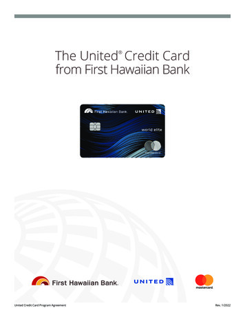 The United Credit Card From First Hawaiian Bank - FHB