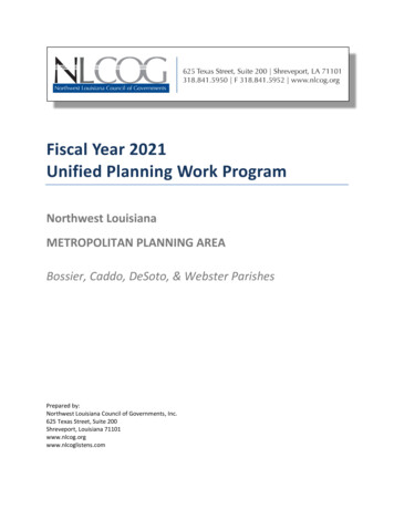 Fiscal Year 2021 Unified Planning Work Program - Nlcog 