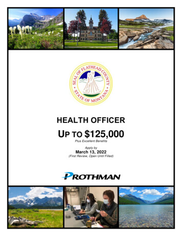 HEALTH OFFICER - Flathead County, Montana