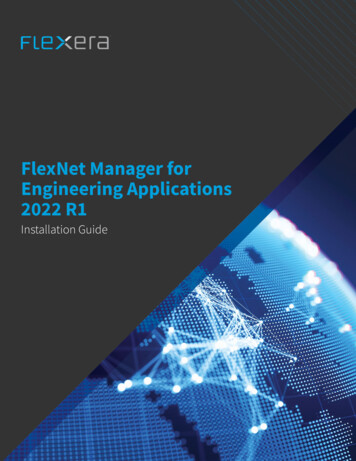 FlexNet Manager For Engineering Applications 2018 R1 Installation Guide