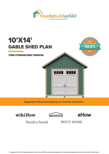FREE 10X14 Storage Shed Plan By Howtobuildashed