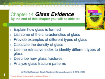 Chapter 14 Glass Evidence - Chemisd 