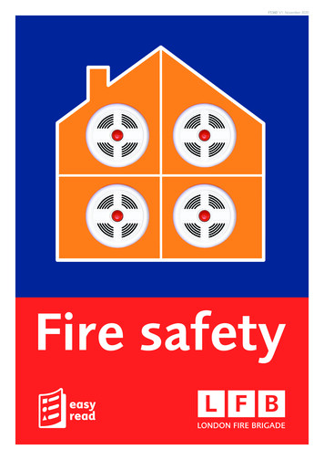 Easy Read Fire Safety Booklet - London Fire Brigade