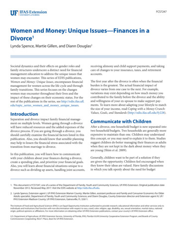 Women And Money: Unique Issues—Finances In A Divorce