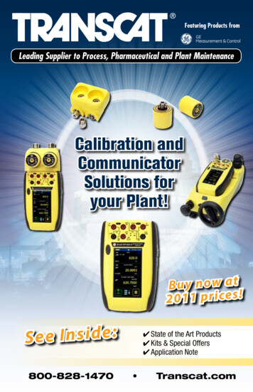 Calibration And Communicator Solutions For Your Plant!