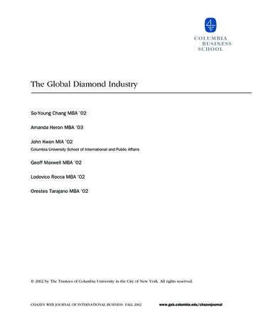 The Global Diamond Industry - Columbia Business School