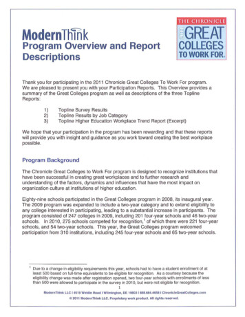 Program Overview And Report - Southern West Virginia Community And .