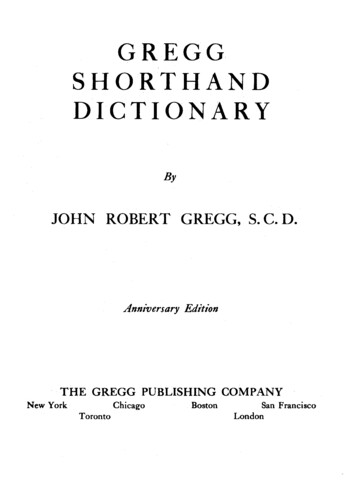 GREGG SHORTHAND DICTIONARY - Drew.thecsillags 
