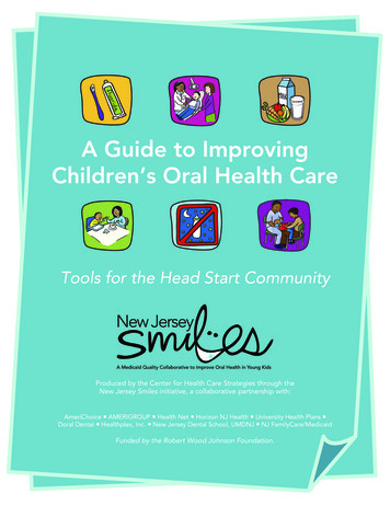 A Guide To Improving Children's Oral Health Care - CHCS