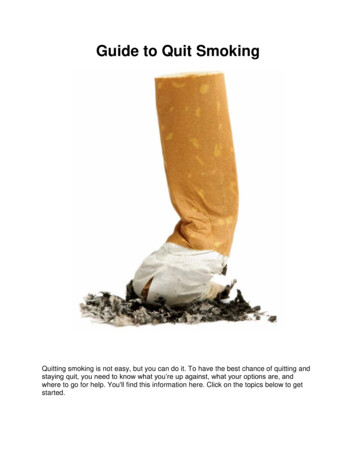Guide To Quit Smoking - The Lord Loves You