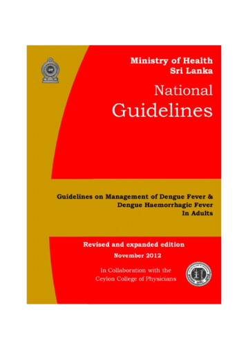 Ministry Of Health - Sri Lanka - Epid