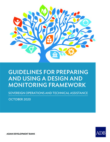 Guidelines For Preparing A Design And Monitoring Framework (October 2020)
