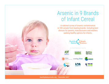 Arsenic In 9 Brands Of Infant Cereal