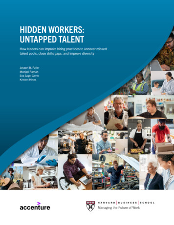 Hidden Workers: Untapped Talent - Harvard Business School